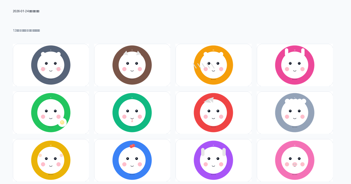 [2026-01-24] 오늘의 띠별 종합 운세 (전체보기)