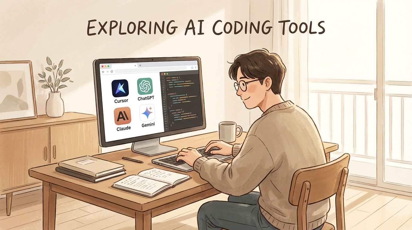 바이브코딩 연구소 03. 비전공자는 어떤 AI 코딩 도구부터 써야 할까? — Cursor, ChatGPT, Claude, Gemini 쉽게 비교해봅니다