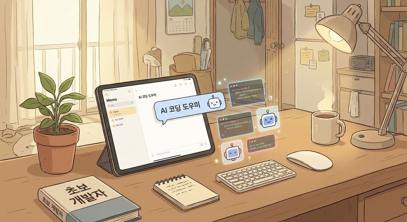 간단한 메모 페이지와 작은 생산성 도구를 만드는 일러스트