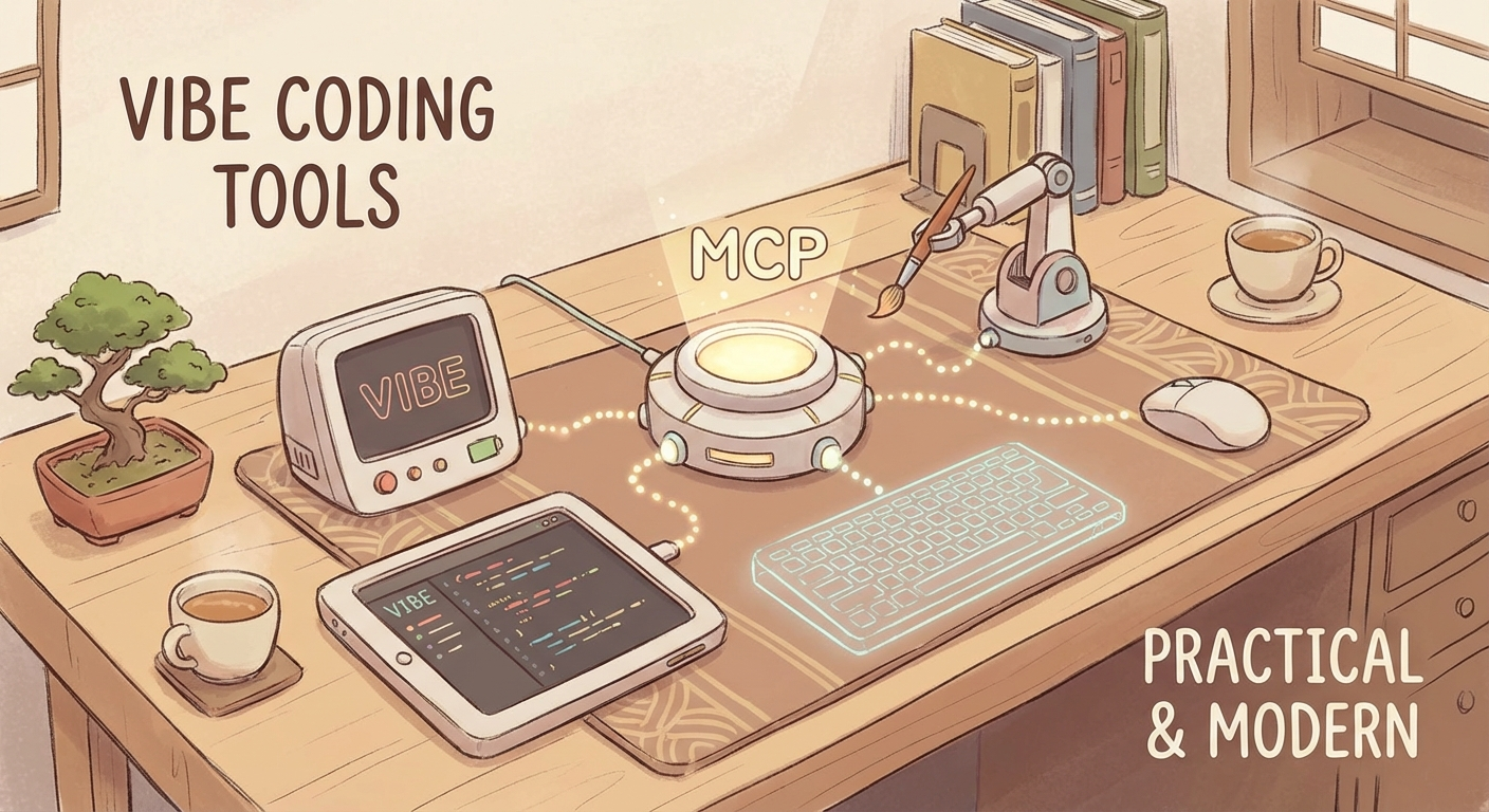 바이브코딩 연구소 05. 바이브코딩을 하다 보면 왜 MCP가 자꾸 나올까? — 도구 연결 흐름을 쉽게 이해해봅니다