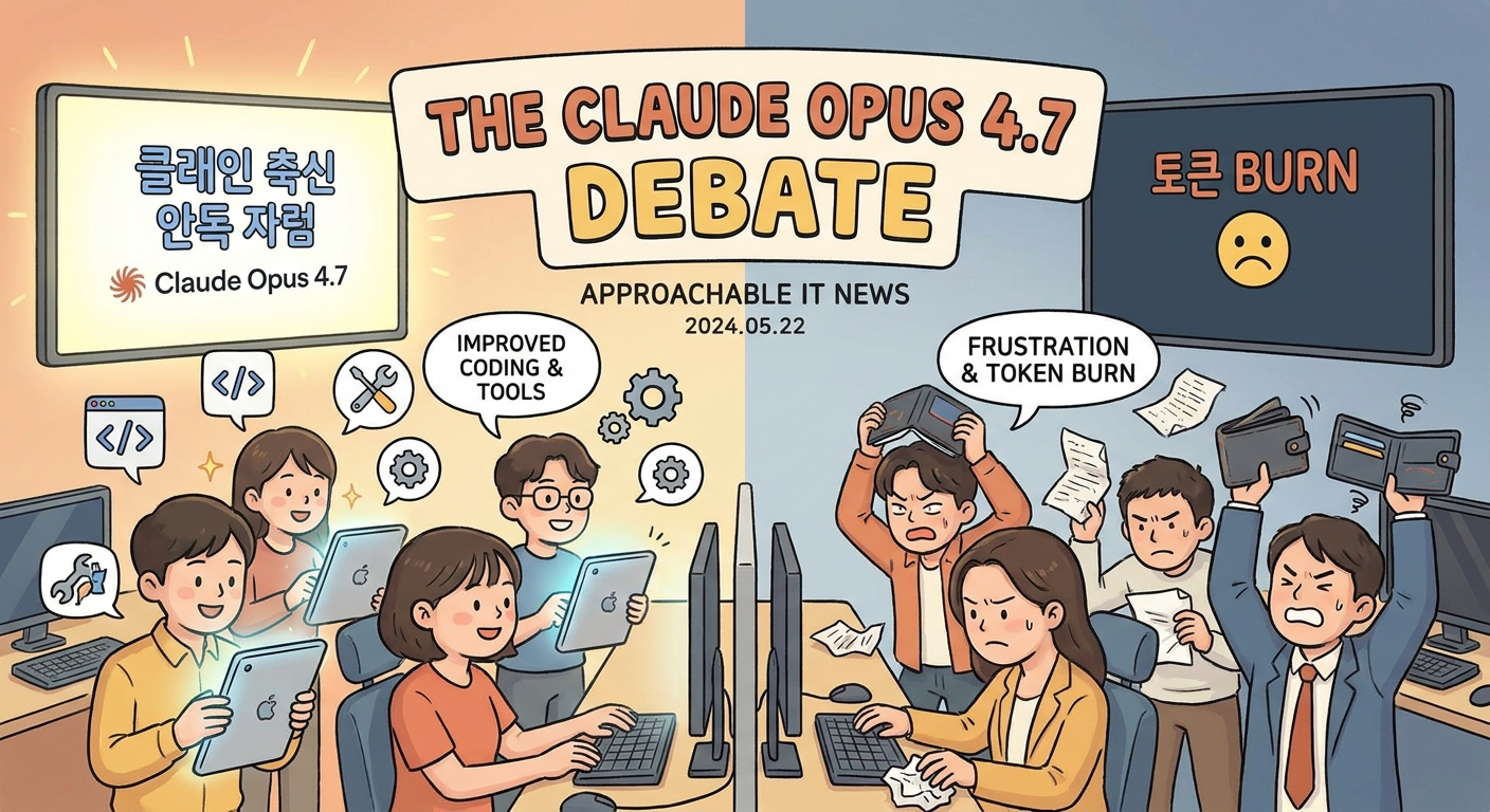 IT Tech News. Claude Opus 4.7은 정말 퇴보했을까? — 좋아졌다는 평가와 불만이 같이 나오는 이유