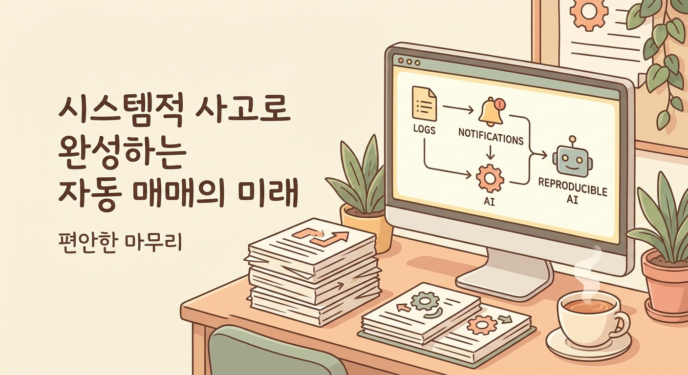 로그와 알림 구조까지 포함한 운영 기준 정리를 표현한 일러스트