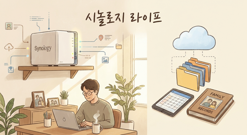 가장의 디지털 영토 06. 시놀로지는 왜 계속 남았을까 — 기능보다 생활의 기반이 된 환경에 대하여