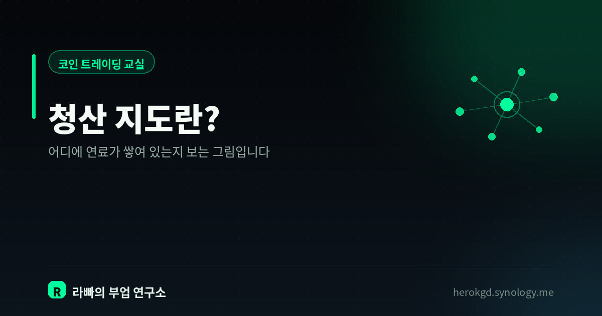 청산 지도란? — 어느 가격대에 포지션이 몰려 있는지 보는 법